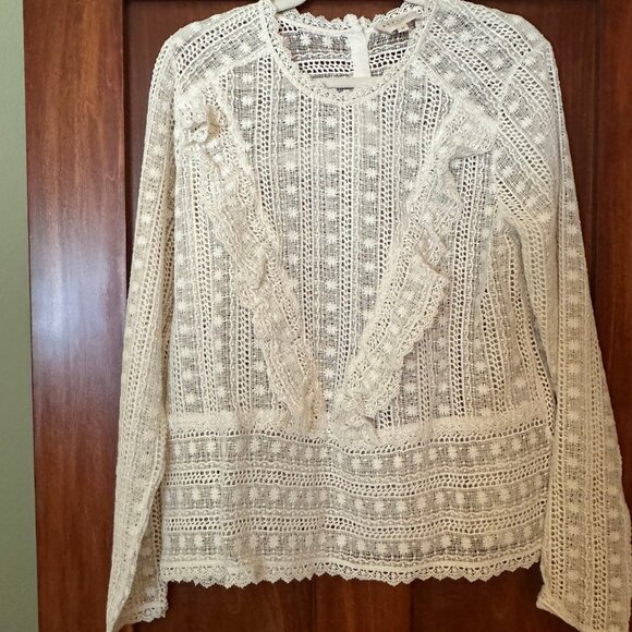 Sézane Madeleine Blouse in Ecru - Picture 5 of 9